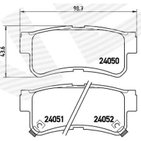 Brake pads for disc brakes