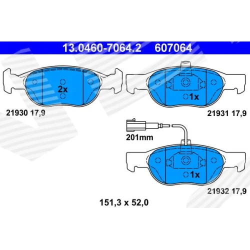 BRAKE PADS FOR DISC BRAKES - 0