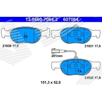 Brake pads for disc brakes