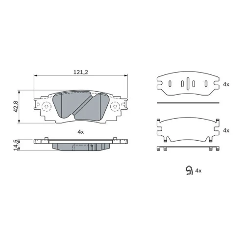 BRAKE PADS FOR DISC BRAKES - 4