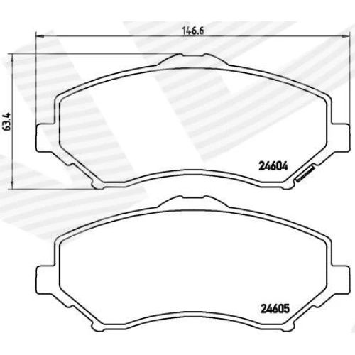 BRAKE PADS FOR DISC BRAKES - 0