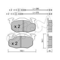 Brake pads for disc brakes