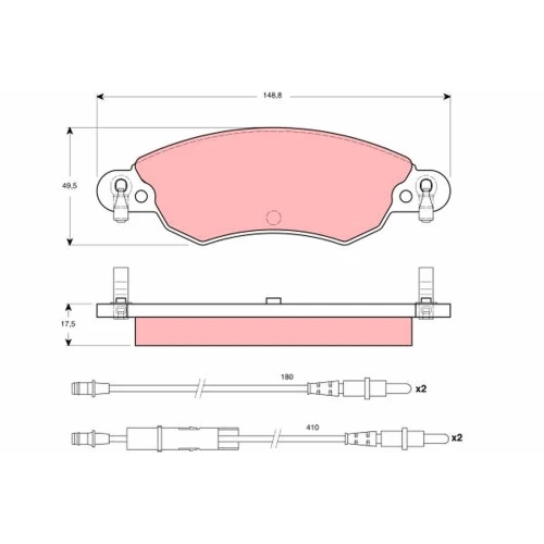 BRAKE PADS FOR DISC BRAKES - 0