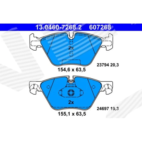 BRAKE PADS FOR DISC BRAKES - 0