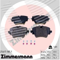 Brake pads for disc brakes