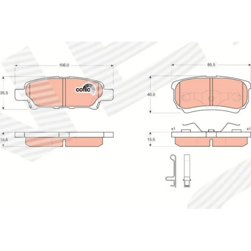 BRAKE PADS FOR DISC BRAKES - 0