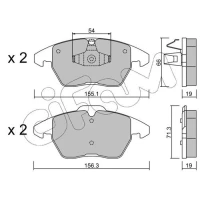 Brake pads for disc brakes