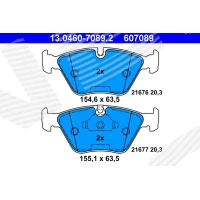 Brake pads for disc brakes