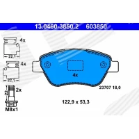 Brake pads for disc brakes