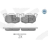 Brake pads for disc brakes