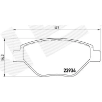 Brake pads for disc brakes