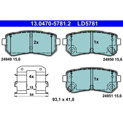 BRAKE PADS FOR DISC BRAKES - 0