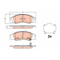 Brake pads for disc brakes