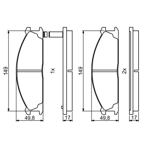 BRAKE PADS FOR DISC BRAKES - 6