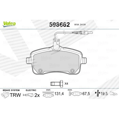 BRAKE PADS FOR DISC BRAKES - 0