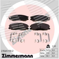 Brake pads for disc brakes