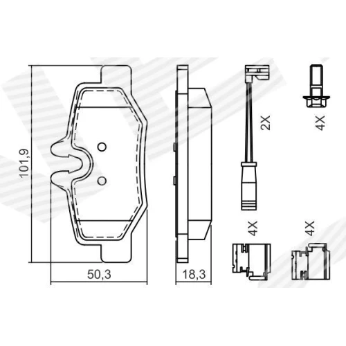 BRAKE PADS FOR DISC BRAKES - 4