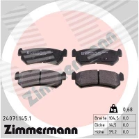 Brake pads for disc brakes