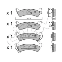 Brake pads for disc brakes