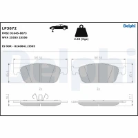 Brake pads for disc brakes