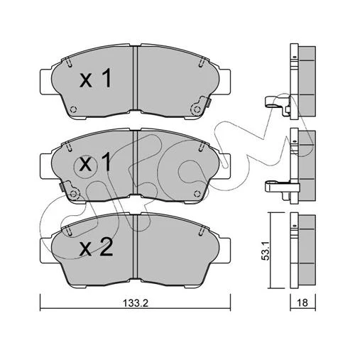 BRAKE PADS FOR DISC BRAKES - 0