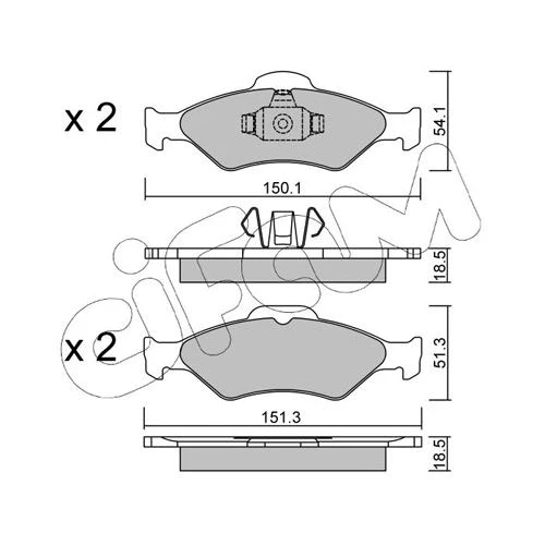 BRAKE PADS FOR DISC BRAKES - 0