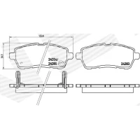 Brake pads for disc brakes