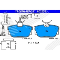 Brake pads for disc brakes