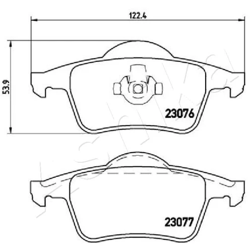 BRAKE PADS FOR DISC BRAKES - 1