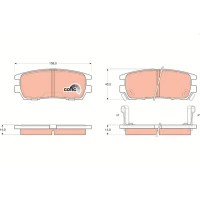 Brake pads for disc brakes