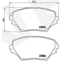 Brake pads for disc brakes