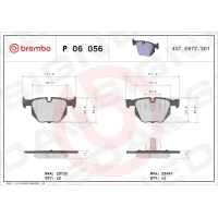 Brake pads for disc brakes