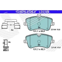 Brake pads for disc brakes