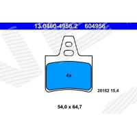 Brake pads for disc brakes