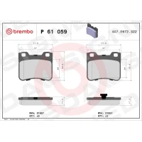 Brake pads for disc brakes