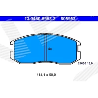 Brake pads for disc brakes