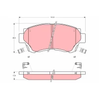 Brake pads for disc brakes