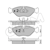 Brake pads for disc brakes