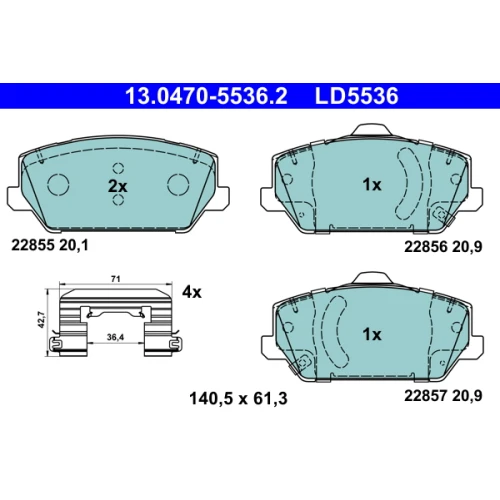 BRAKE PADS FOR DISC BRAKES - 0