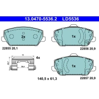 Brake pads for disc brakes