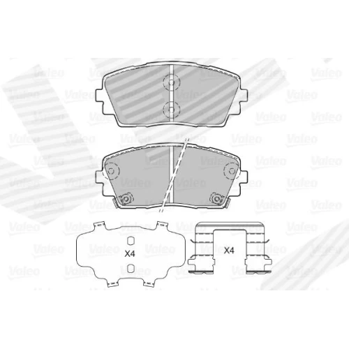 BRAKE PADS FOR DISC BRAKES - 1