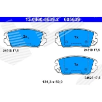 Brake pads for disc brakes