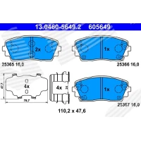 Brake pads for disc brakes