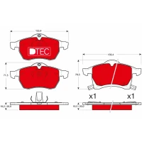 Brake pads for disc brakes