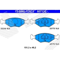 Brake pads for disc brakes