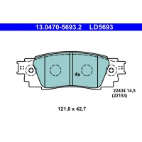 Brake pads for disc brakes