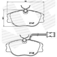 Brake pads for disc brakes