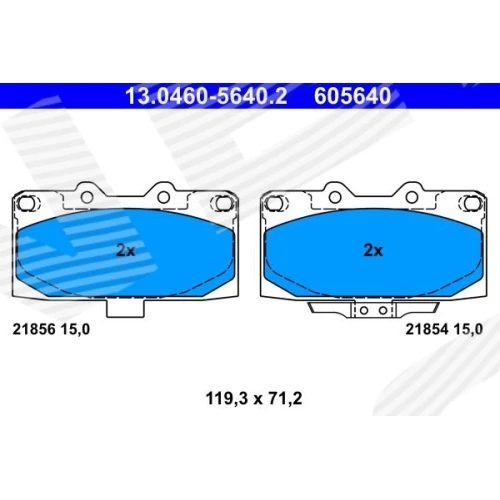 BRAKE PADS FOR DISC BRAKES - 0