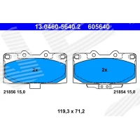 Brake pads for disc brakes