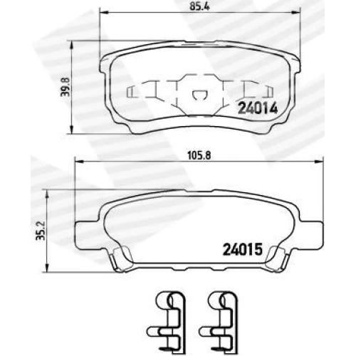 BRAKE PADS FOR DISC BRAKES - 0